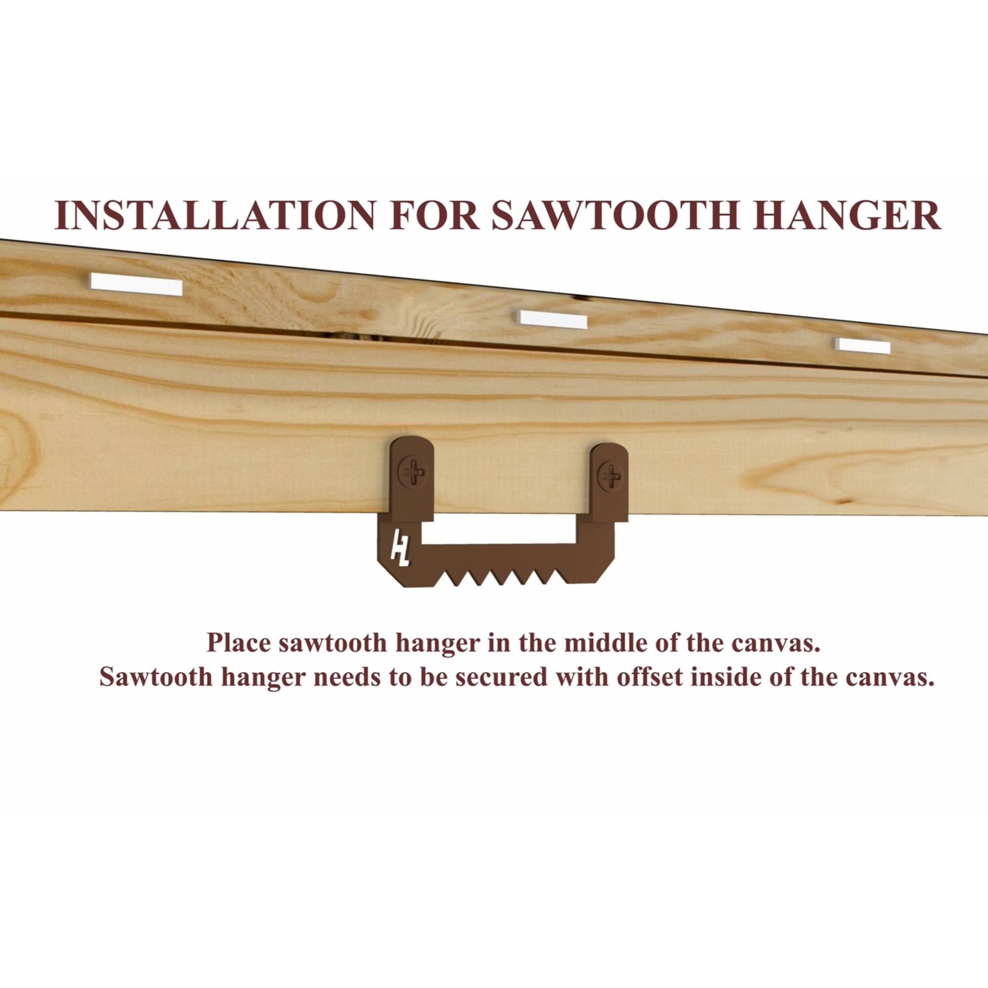 HangZ™ 20lb. Canvas Sawtooth Hangers, 10ct.